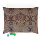 Decorative pillow with floral pattern on a white background