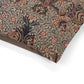 Close-up of a floral patterned fabric with a white background