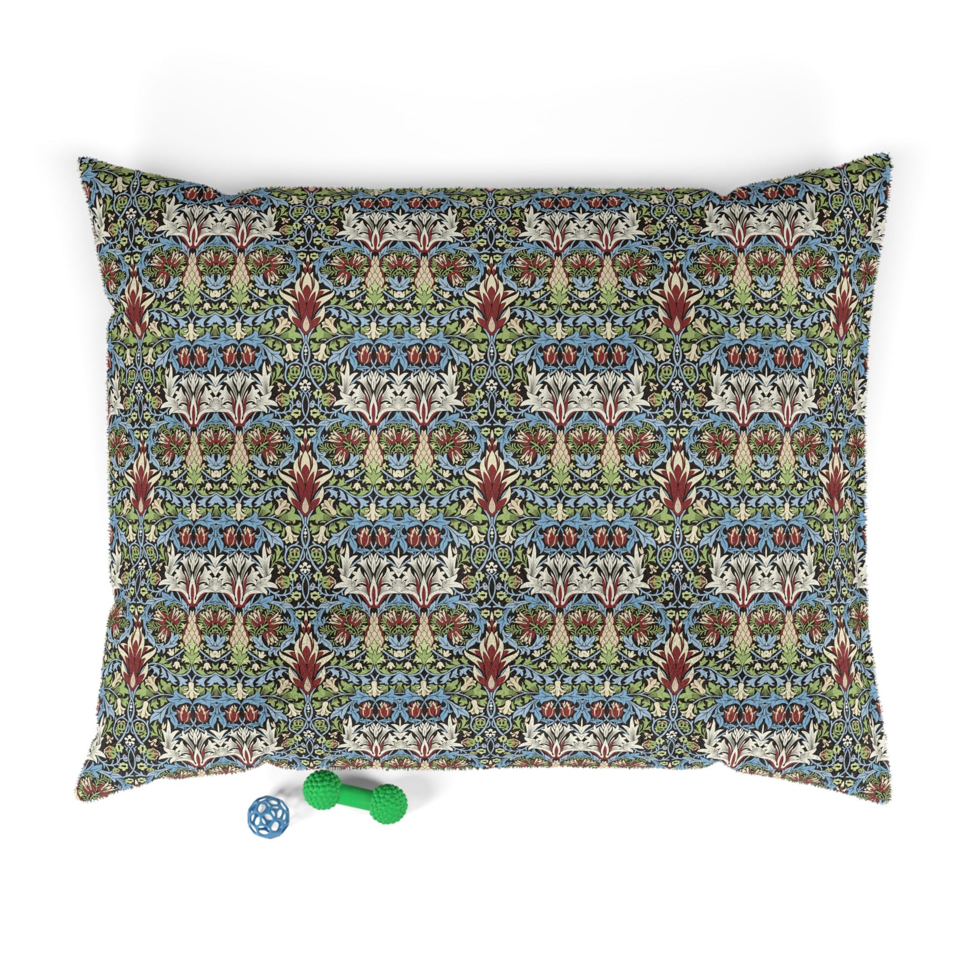 Decorative pillow with a pattern on a white background