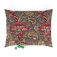 Decorative pillow with floral pattern on a white background