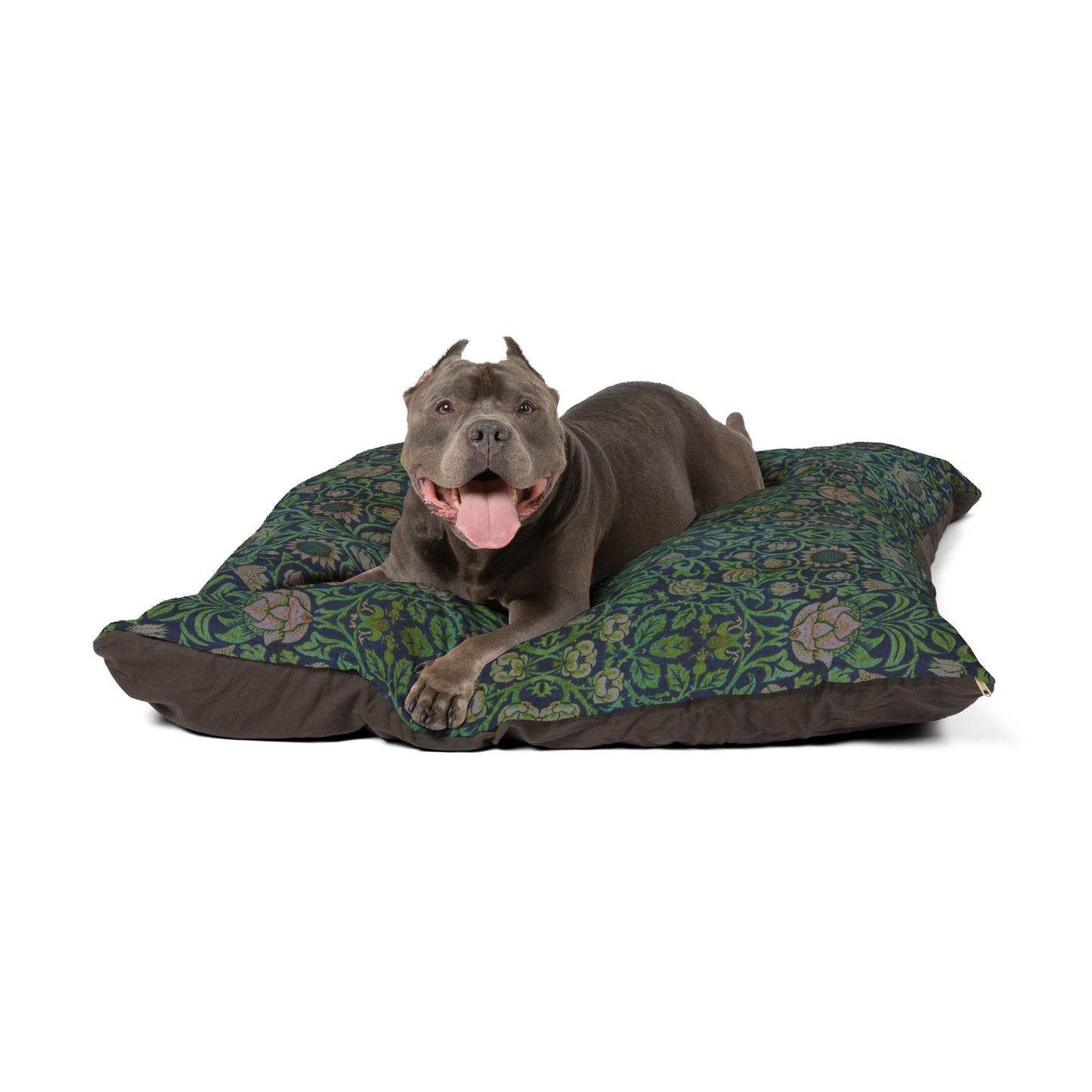 Dog Bed inspired by William Morris - Violet & Columbine Collection (Green)