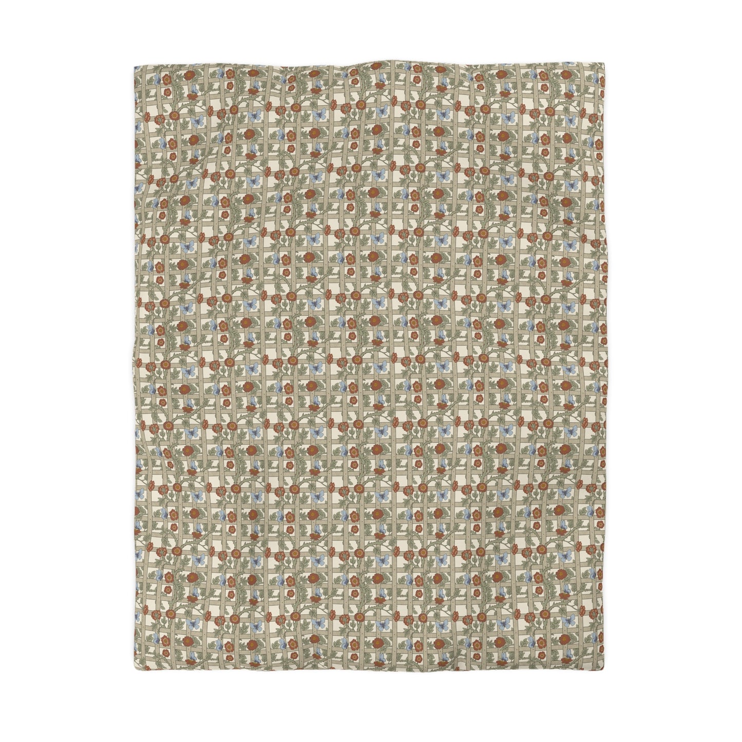Patterned fabric swatch on a white background
