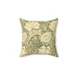 Faux Suede Cushion inspired by William Morris - Chrysanthemum Collection