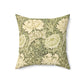 Faux Suede Cushion inspired by William Morris - Chrysanthemum Collection