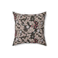 Faux Suede Cushion in a brown floral pattern by William Morris & Co with a pattern called Leicester Collection (Mocha)