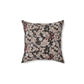 Faux Suede Cushion in a brown floral pattern by William Morris & Co with a pattern called Leicester Collection (Mocha)