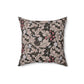 Faux Suede Cushion in a brown floral pattern by William Morris & Co with a pattern called Leicester Collection (Mocha)