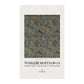 Tea towel with a patterned design and 'William Morris & Co' branding on a white background
