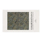 Decorative tea towel with leaf pattern and 'William Morris & Co' branding on a white background
