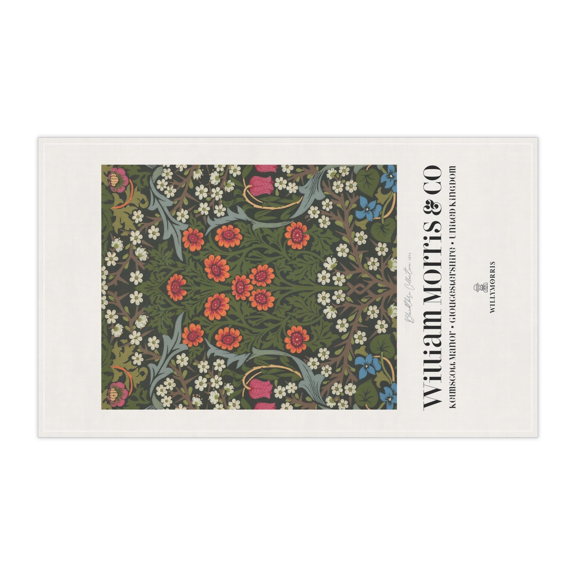 Floral patterned product with 'William Morris & Co' branding on a white background