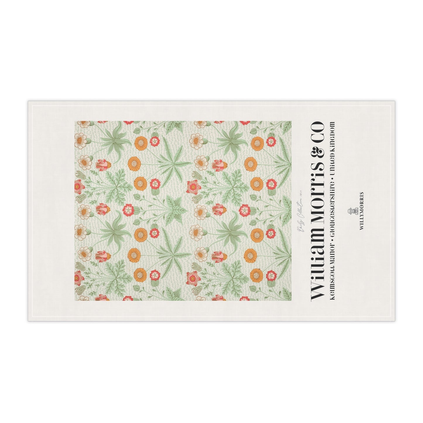 Floral patterned product with 'William Morris & Co' branding on a white background