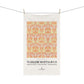 Decorative towel with a pattern and 'William Morris & Co' branding on a white background