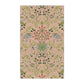 A kitchen tea towel with a floral pattern inspired by William Morris - Hyacinth Collection in a blossom colour theme.