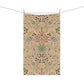 A kitchen tea towel with a floral pattern inspired by William Morris - Hyacinth Collection in a blossom colour theme.