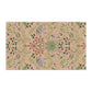 A kitchen tea towel with a floral pattern inspired by William Morris - Hyacinth Collection in a blossom colour theme.