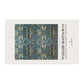 Decorative tea towel with William Morris & Co pattern and branding