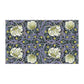 A kitchen tea towel with a floral pattern inspired by William Morris - Pimpernel Collection in lavender colour.
