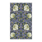 A kitchen tea towel with a floral pattern inspired by William Morris - Pimpernel Collection in lavender colour.
