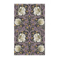 A kitchen tea towel with a floral pattern inspired by William Morris - Pimpernel Collection in a rosewood colour.