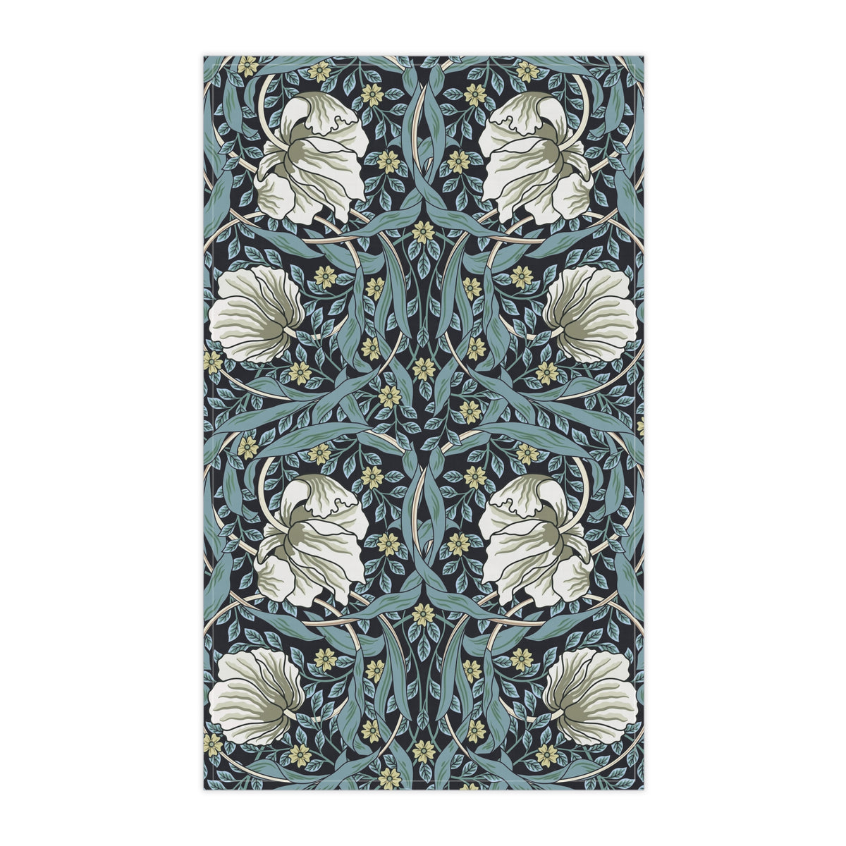 Kitchen Tea Towel inspired by William Morris - Pimpernel Collection (Slate)