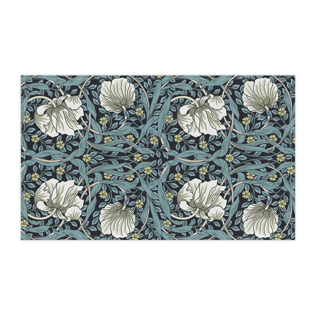 Kitchen Tea Towel inspired by William Morris - Pimpernel Collection (Slate)