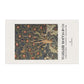 Decorative tea towel with a vintage-style illustration and 'William Morris & Co' branding.