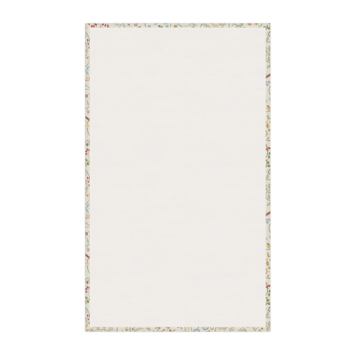Floral-patterned border on a white background