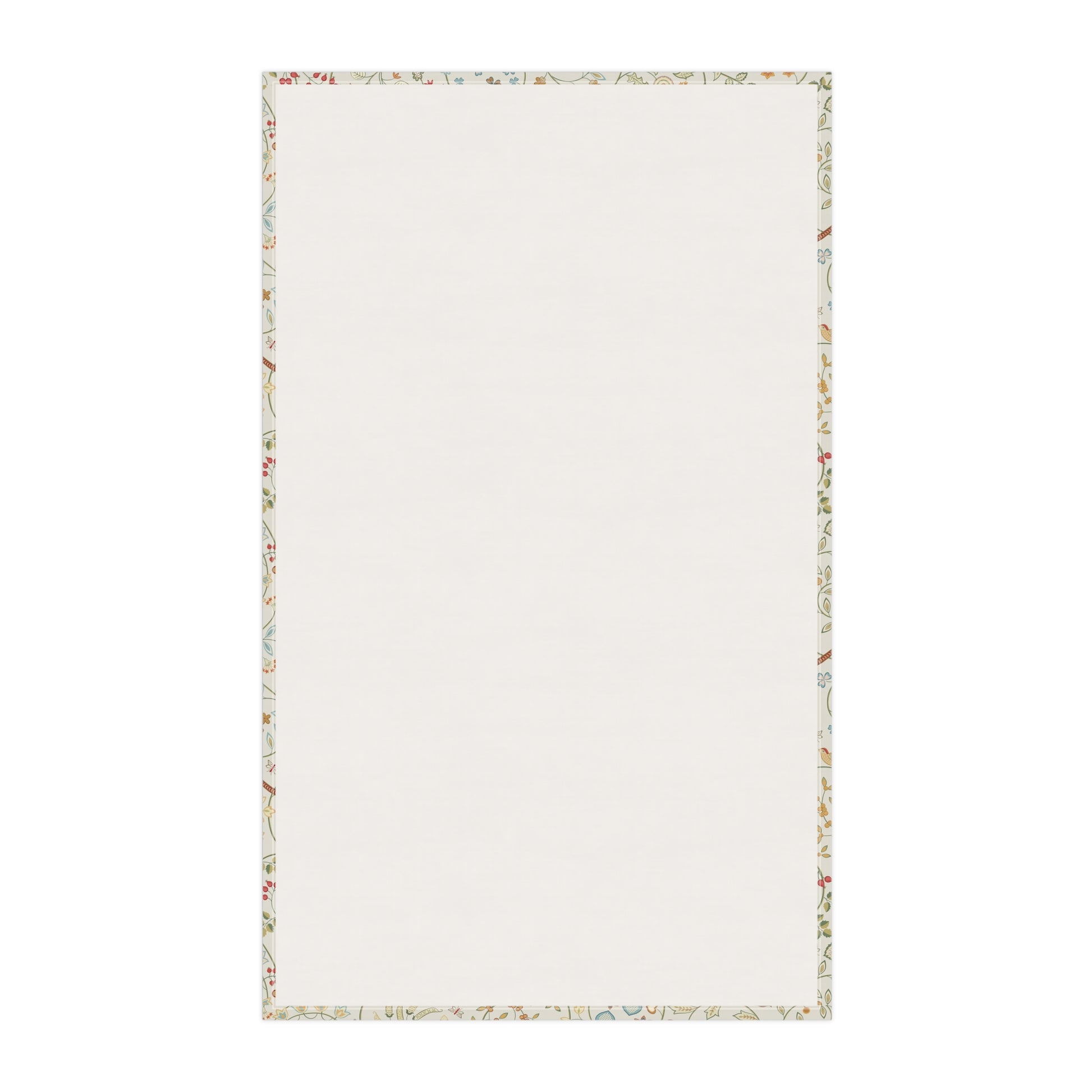 Floral-patterned border on a white background