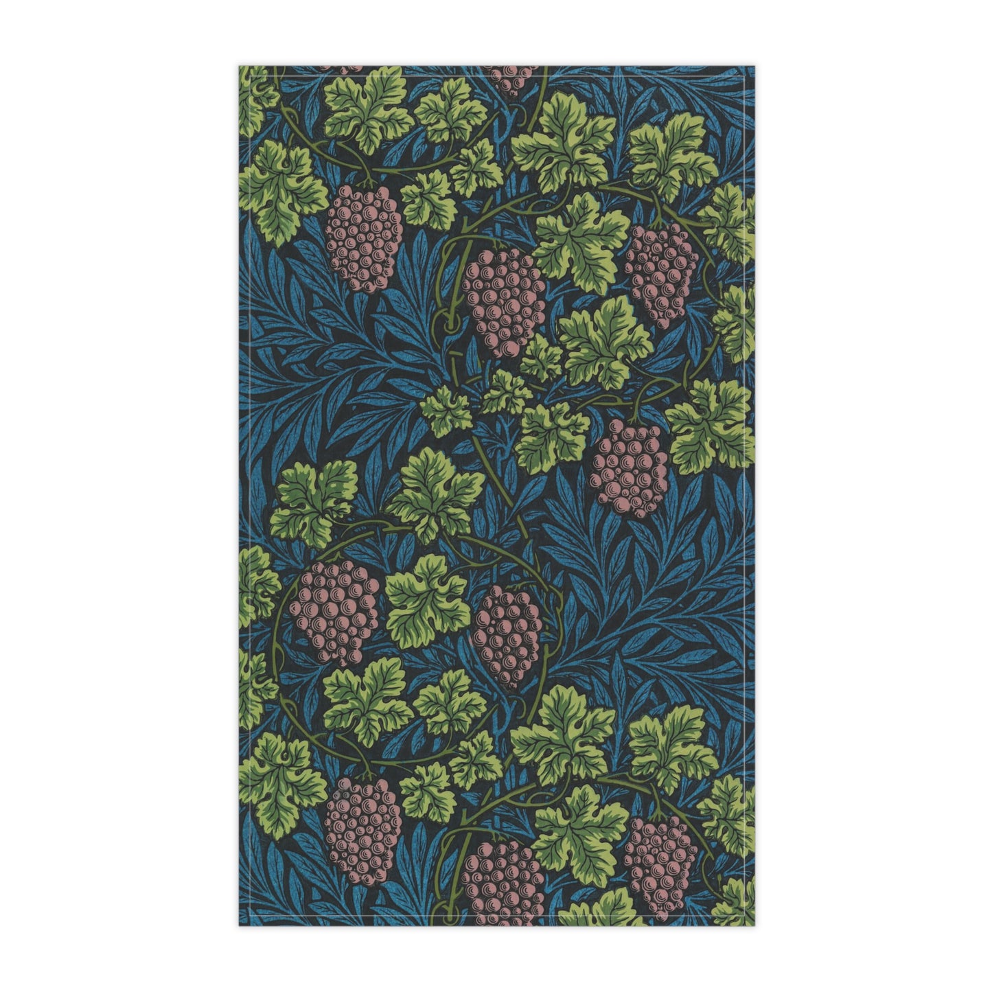 Kitchen Tea Towel in an Arts & Crafts floral pattern from William Morris & Co called Vine Collection