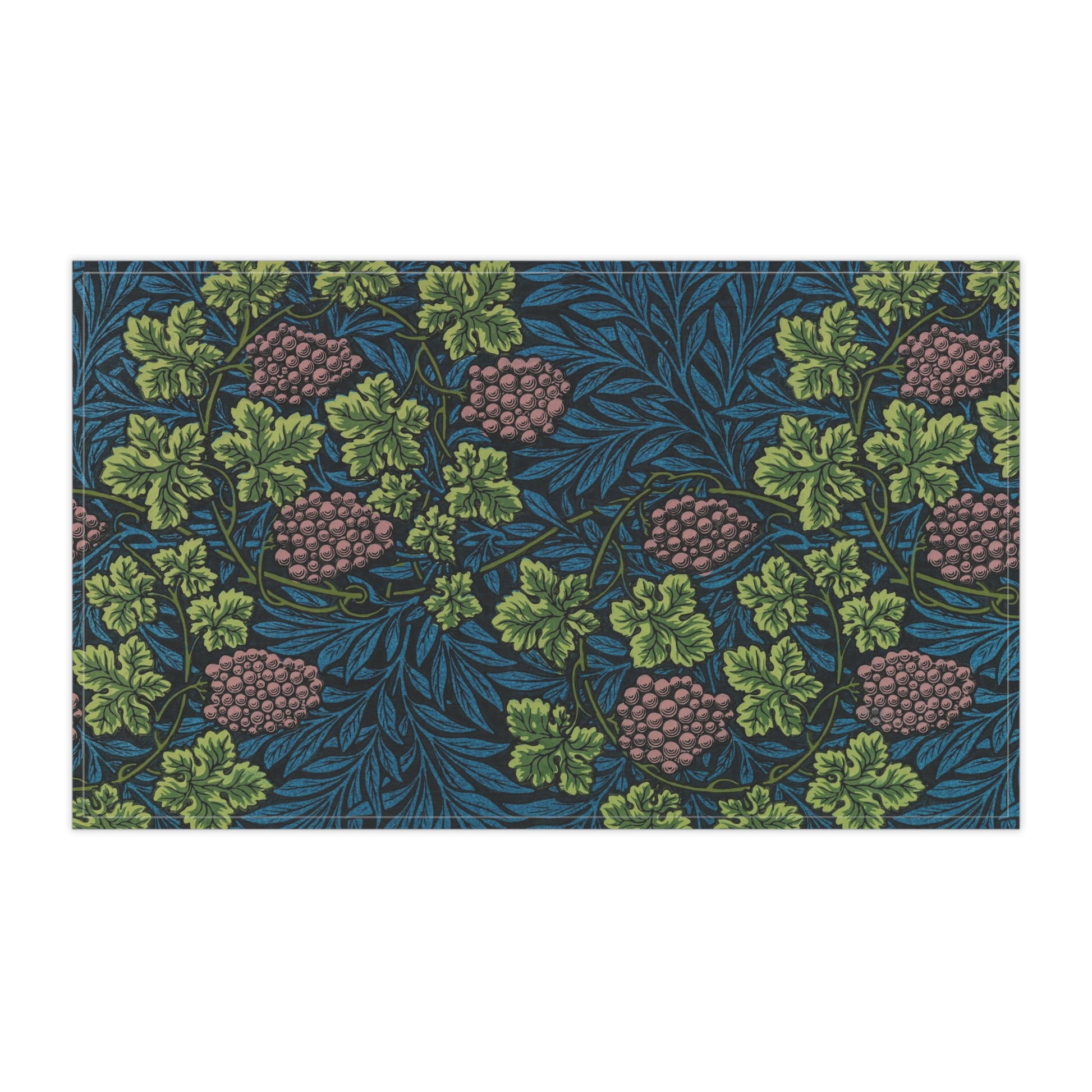 Kitchen Tea Towel in an Arts & Crafts floral pattern from William Morris & Co called Vine Collection