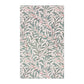 Tea towel with leaf pattern on a white background