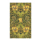 Decorative floral William Morris & Co pattern with yellow flowers and green leaves on a dark background