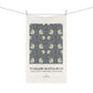 Kitchen Tea Towel designed by William Morris & Co in a purple floral pattern called Pimpernel Collection (Lavender) - Art Print on a Tea Towel