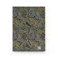 Notebook with a leaf pattern on a white background