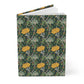 Notebook with a floral pattern on a white background