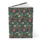 Floral patterned notebook on a white background