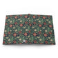 Floral patterned fabric on a white background