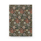 Floral patterned notebook cover on a white background