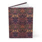 Notebook with a colorful pattern on a white background