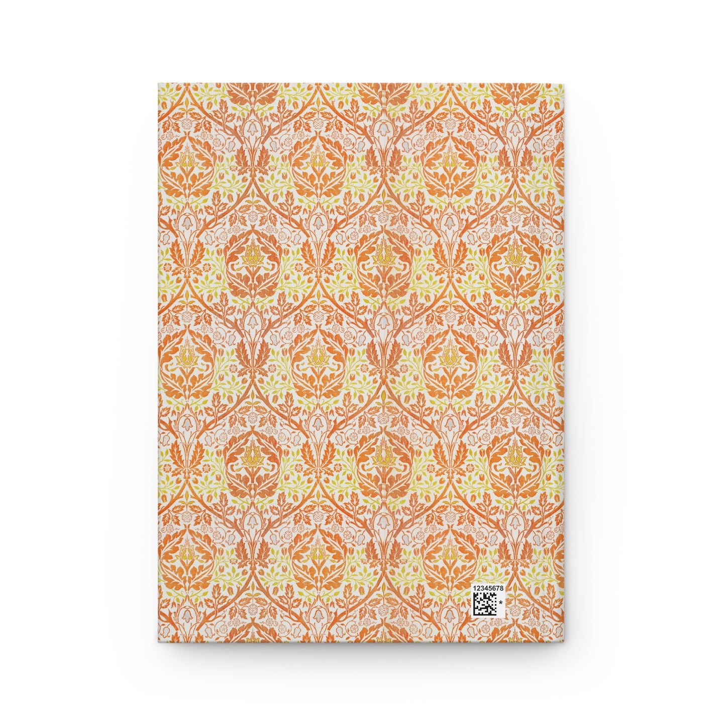 Notebook with a decorative pattern on a white background