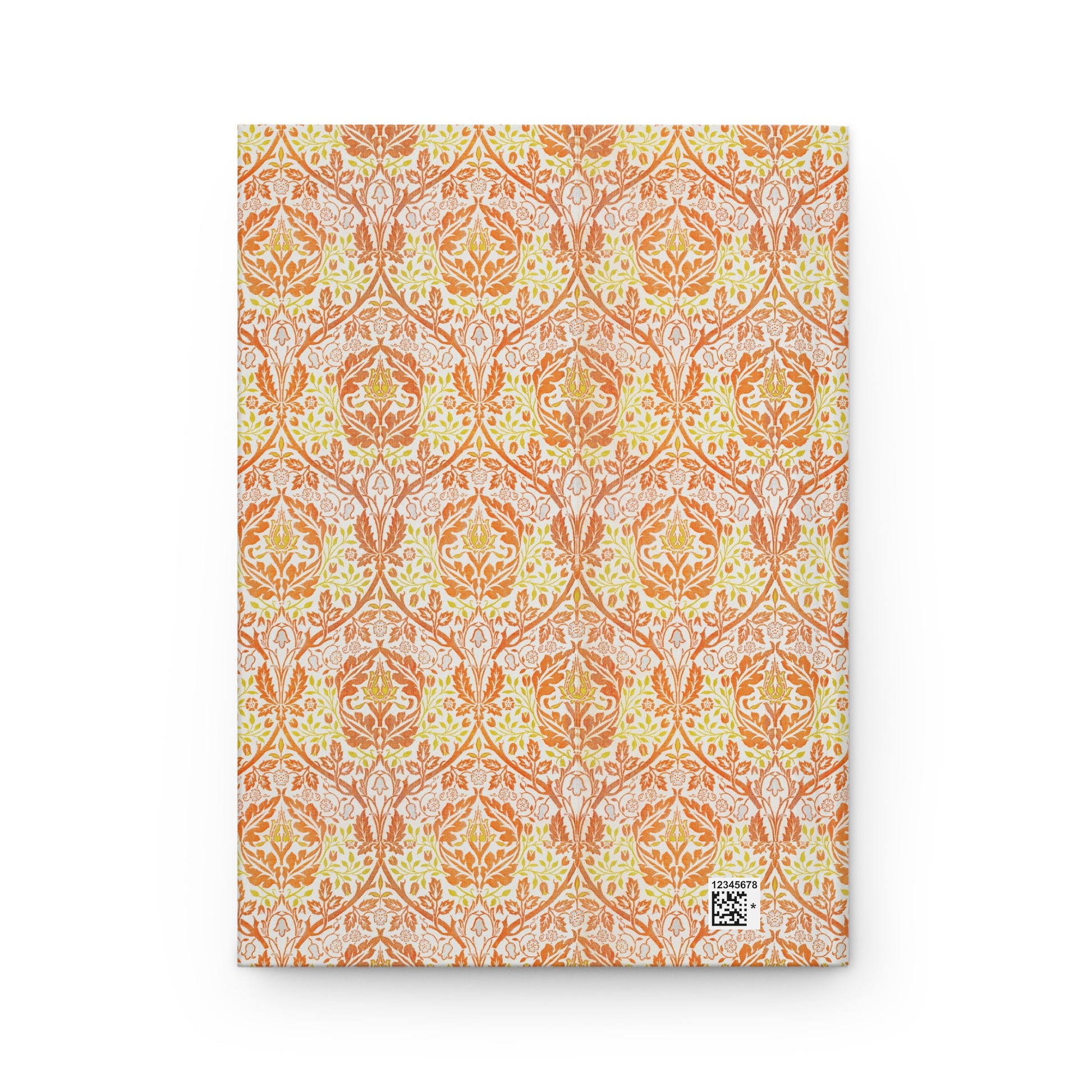 Notebook with a decorative pattern on a white background