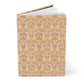 Notebook with a decorative pattern on a white background