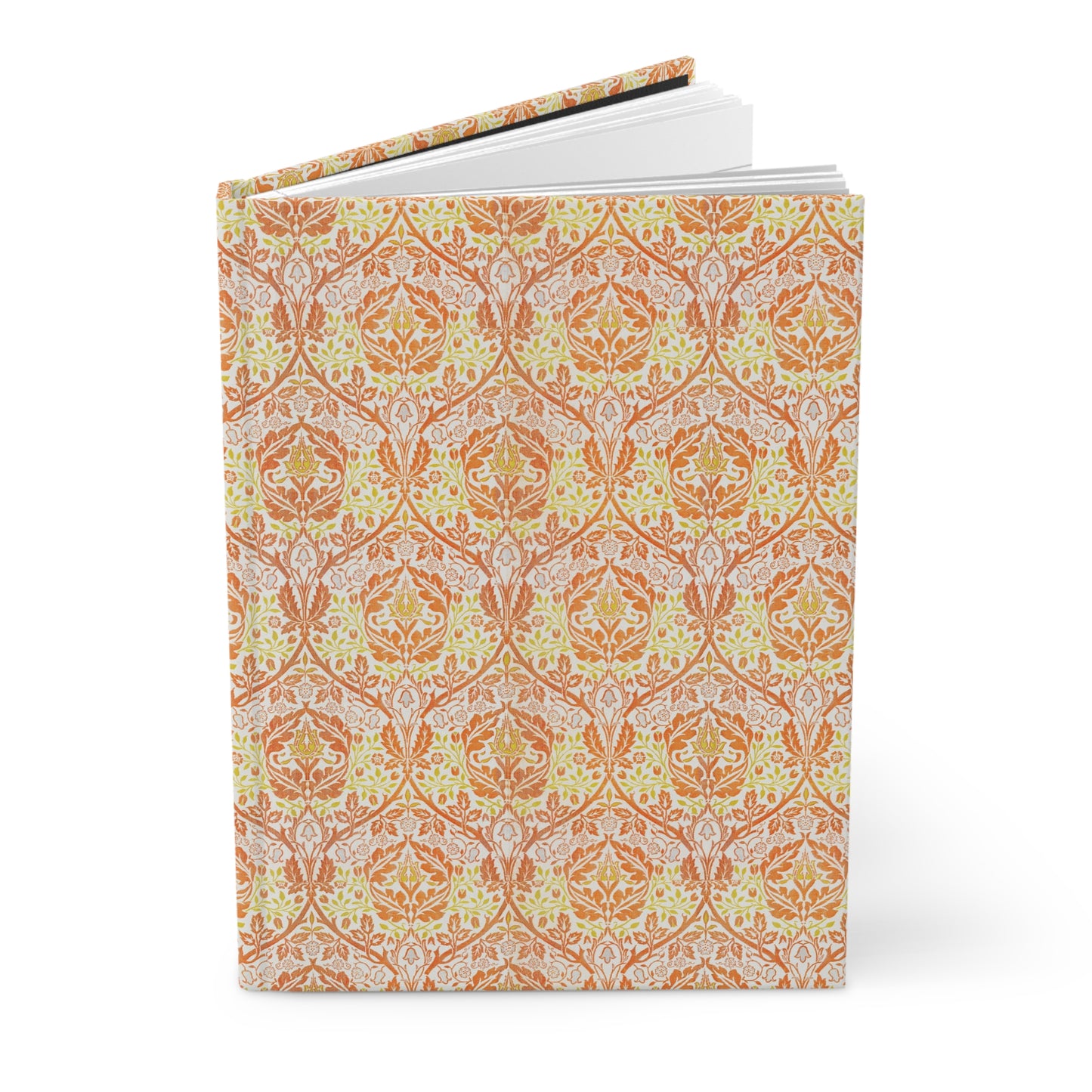 Notebook with a decorative pattern on a white background