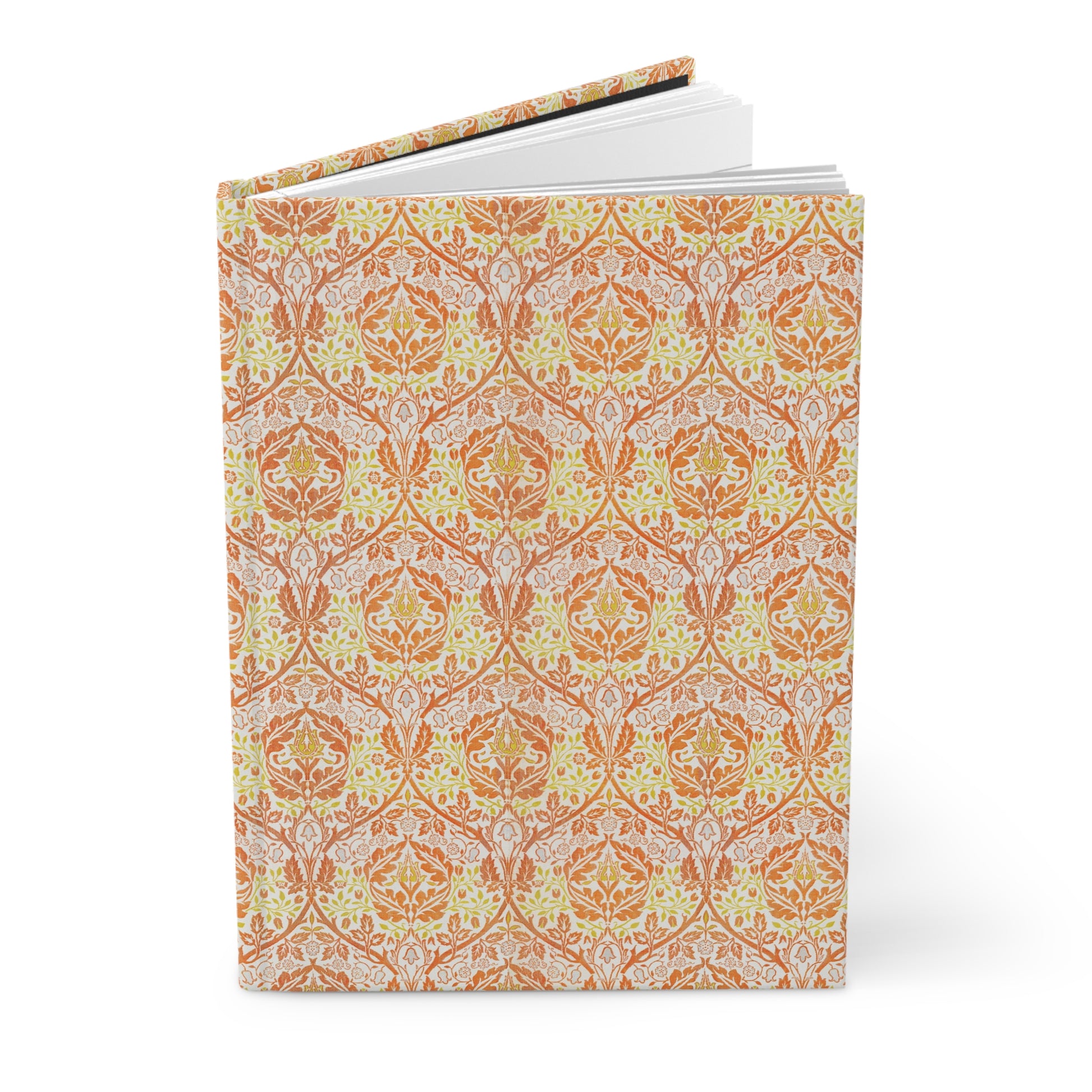 Notebook with a decorative pattern on a white background