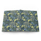 Floral patterned fabric on a white background