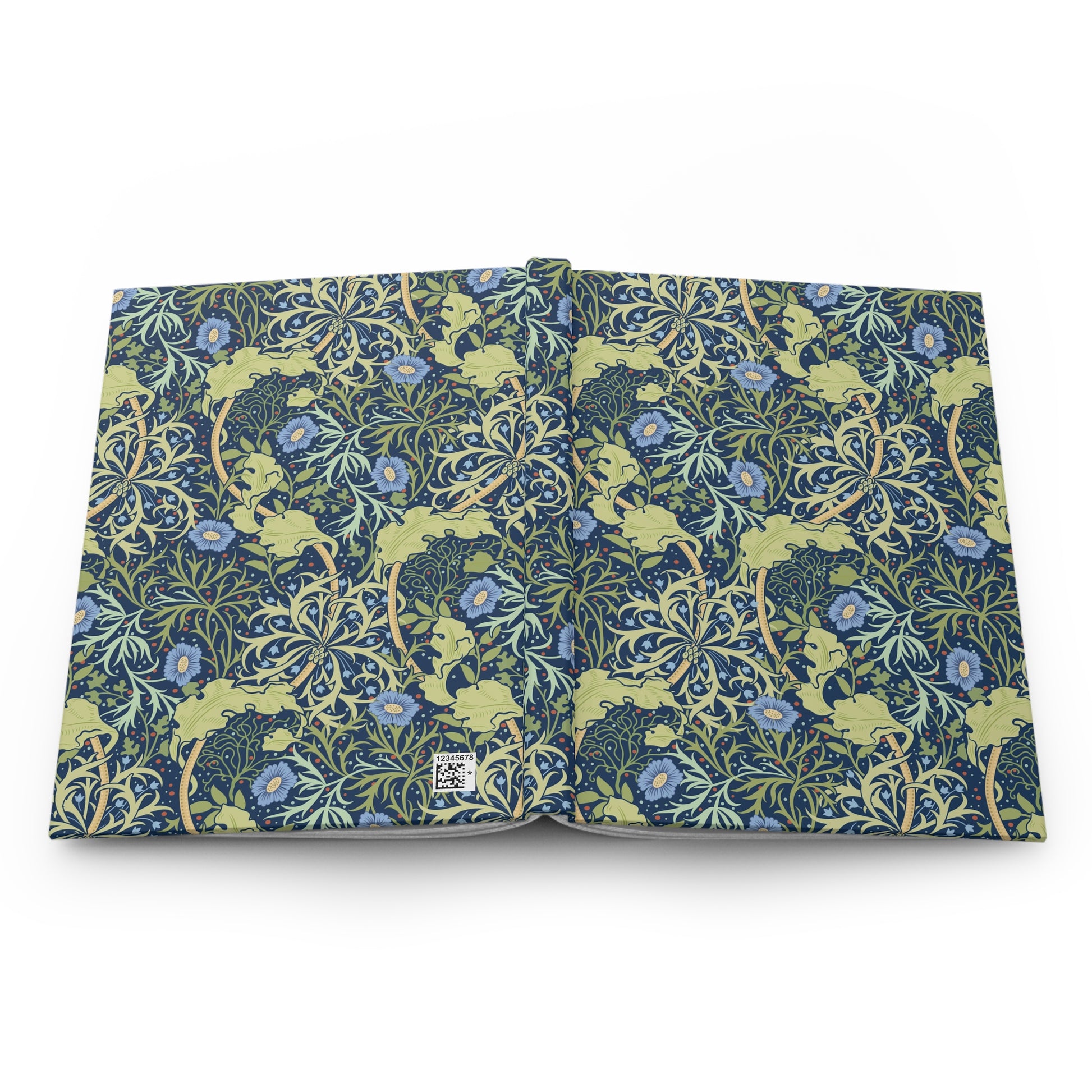 Floral patterned fabric on a white background
