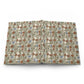 Floral patterned fabric on a white background