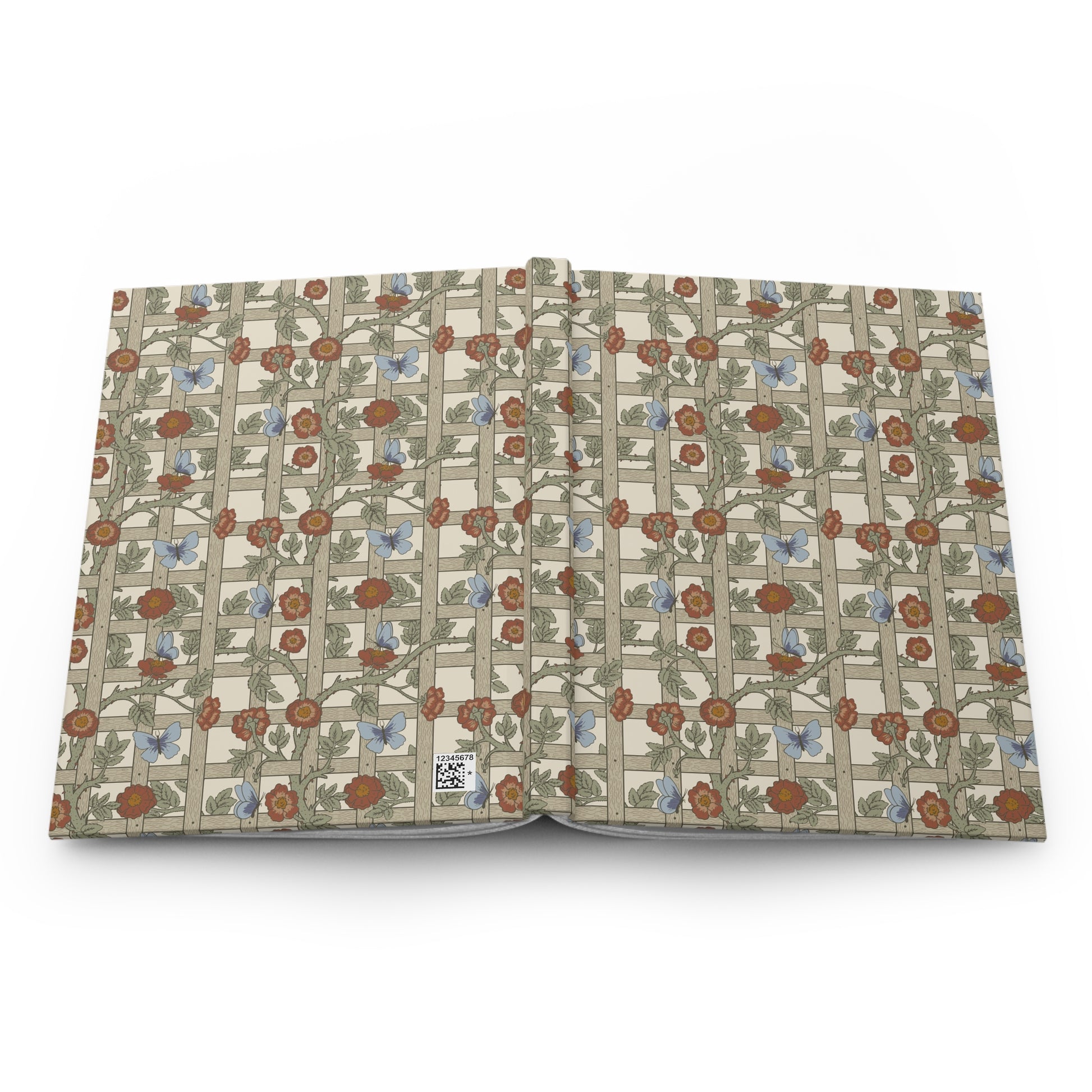 Floral patterned fabric on a white background