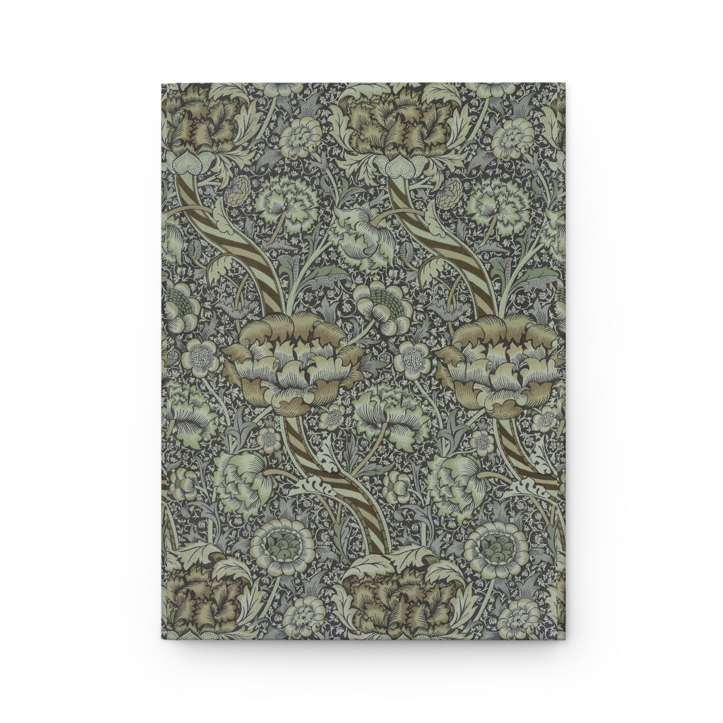 Floral patterned notebook on a white background