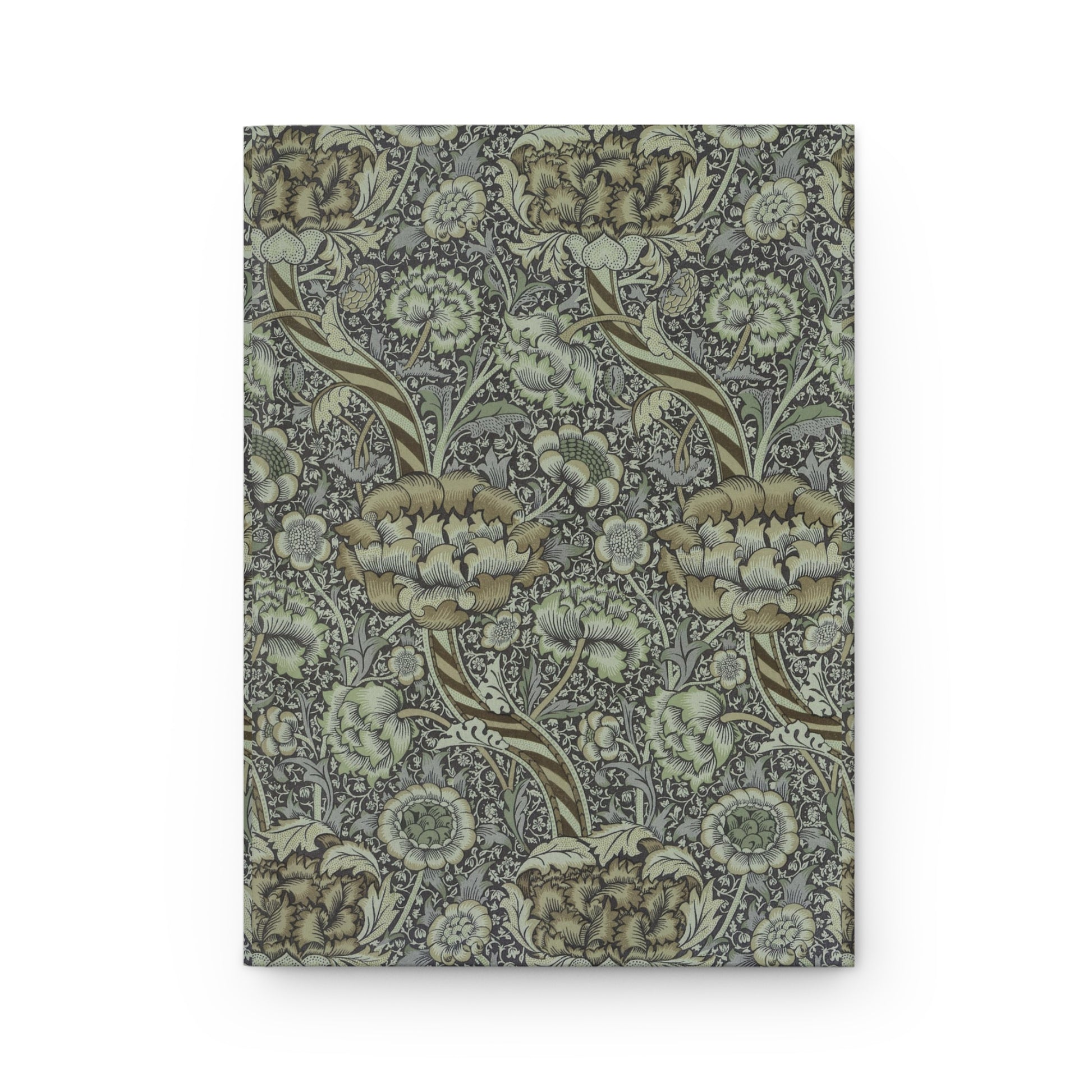 Floral patterned notebook on a white background